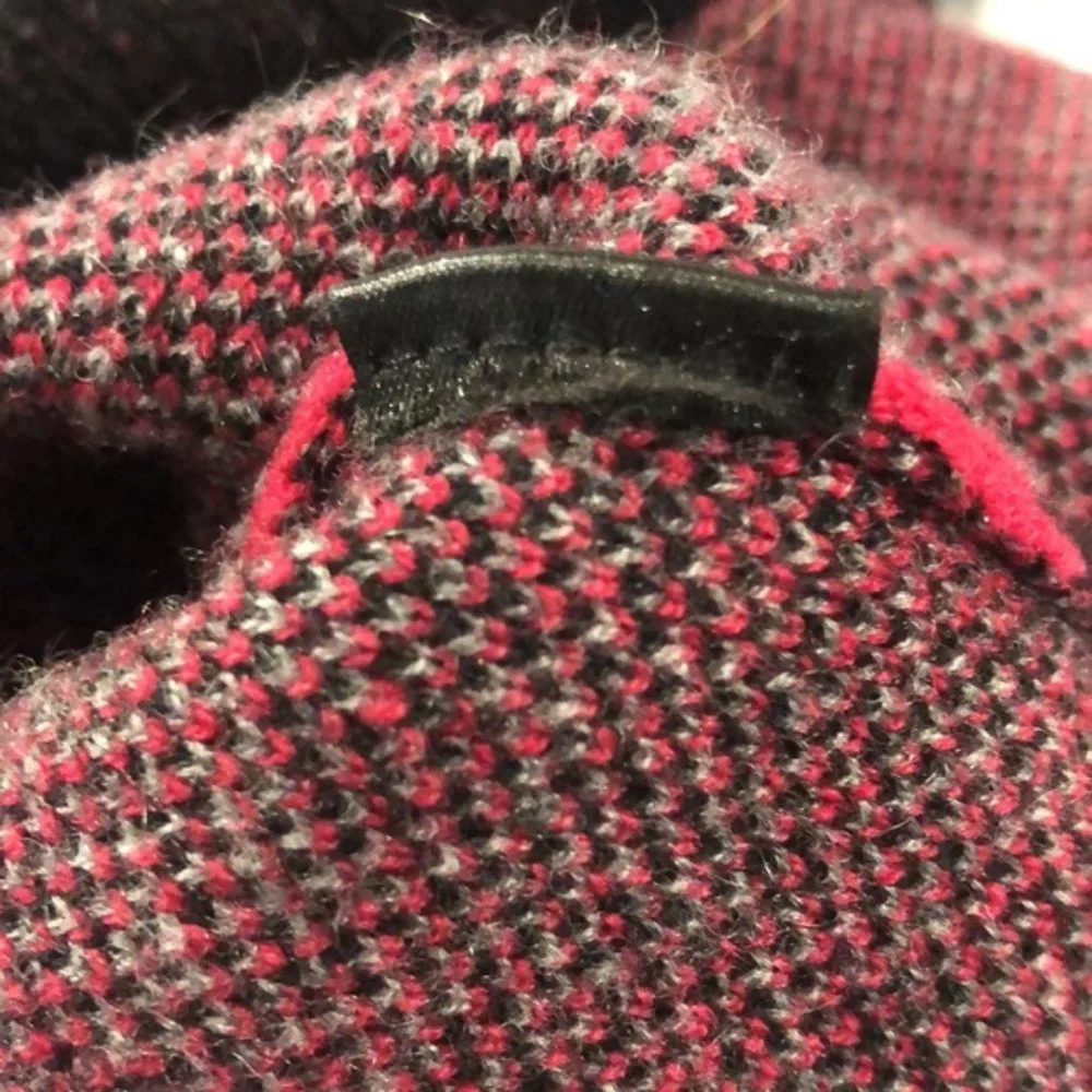 Rag & Bone Black and Pink Cashmere Zebra Crew Pullover - Picture 9 of 9